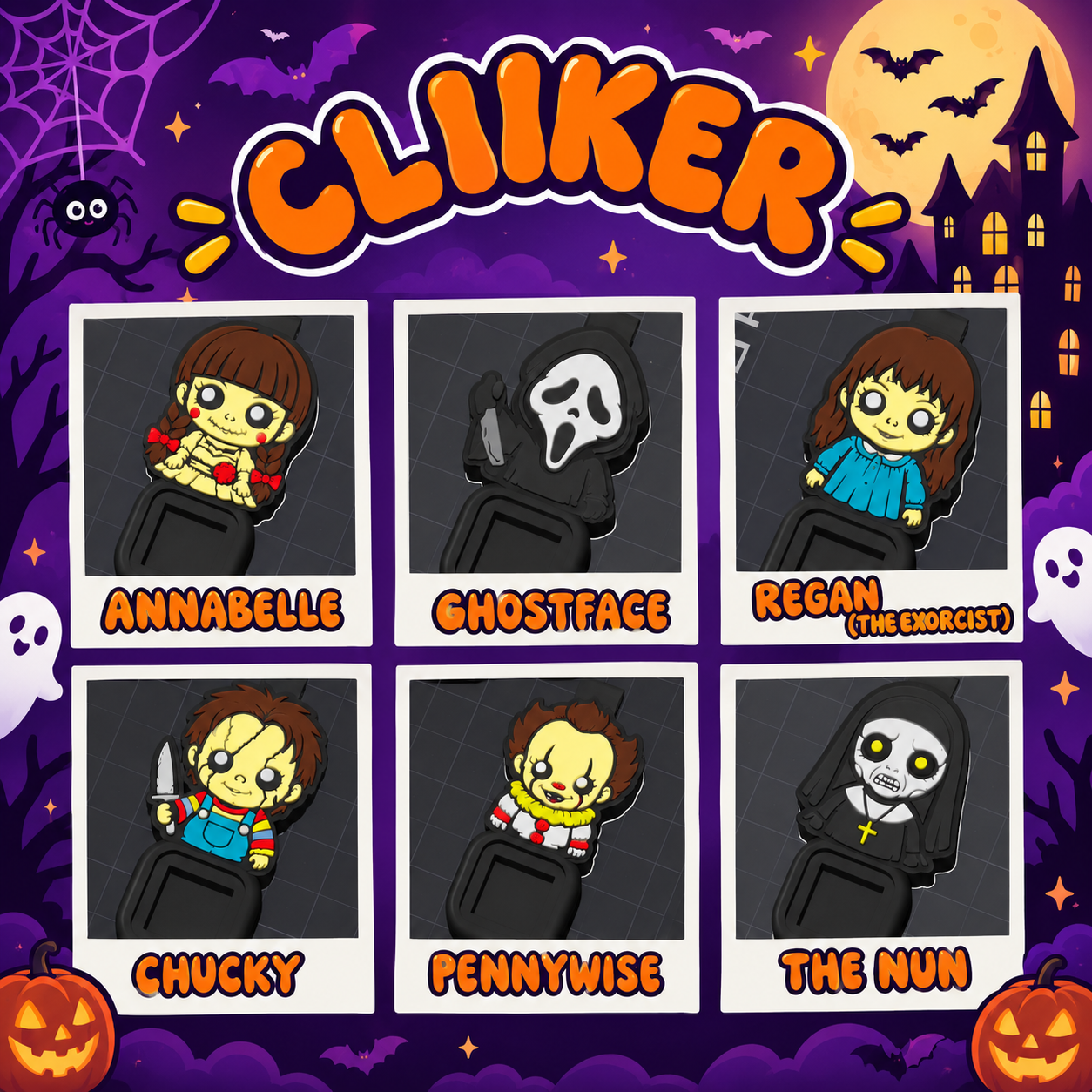 horror movie characters! 🖤🔪💀